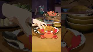 Crabs climbing on fried rice #self-produced