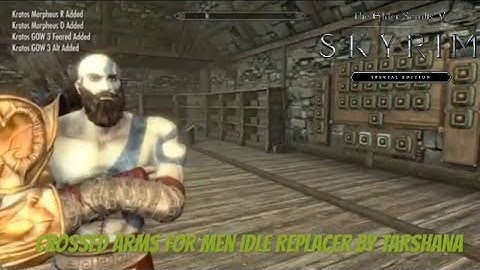 Skyrim SE Xbox One Mods|Crossed Arms For Men Idle Replacer