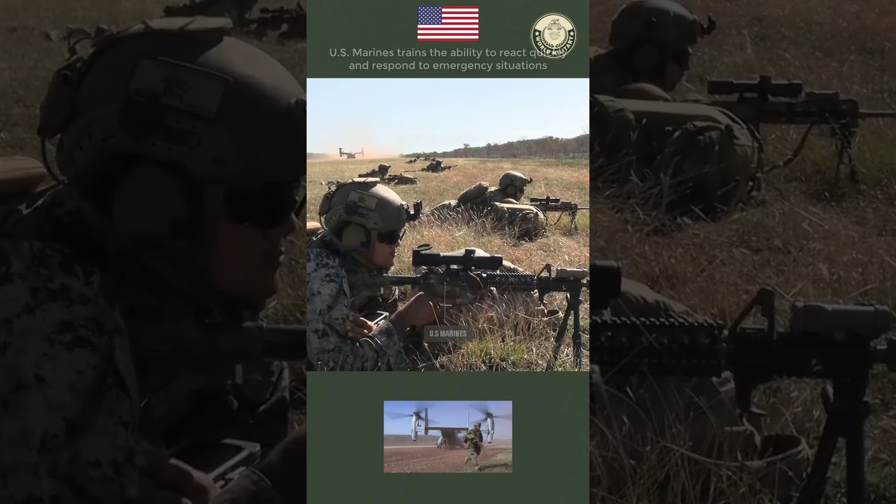 U.S. Marines trains the ability to react quickly and respond to emergency situations 