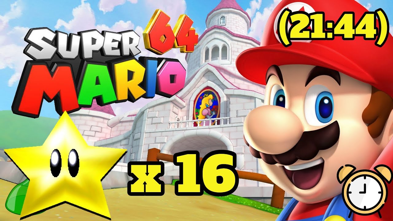 Another New PB! Super Mario 64 Speedrun [16 Star] (