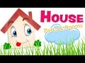 Las PARTES de la CASA en inglés para niños y las HABITACIONES (y español)