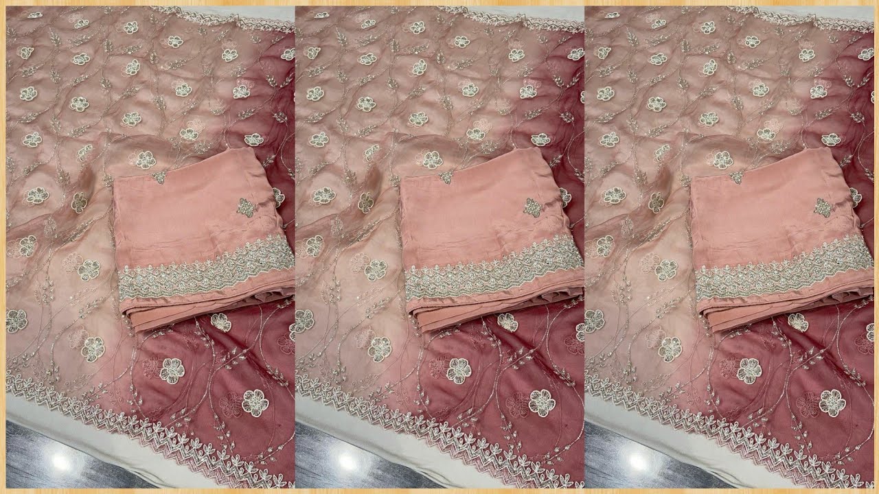 Light Colour  Hand Embroidery Party wear Suit  Collection || Fashion Femina Ludhiana