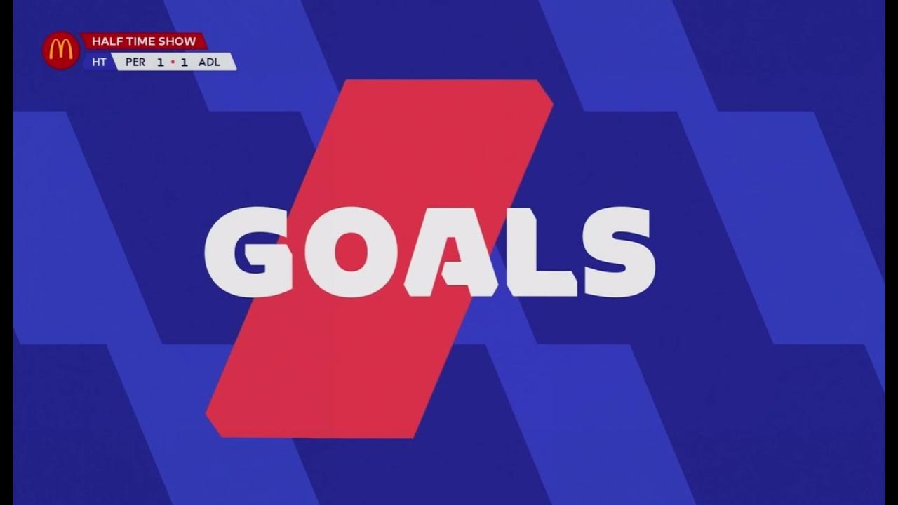 Perth Glory v Adelaide United 1st Half Goals Stream on Paramount+ YouTube