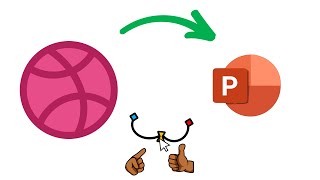 How To Design Dribbble Logo In Microsoft PowerPoint🔥