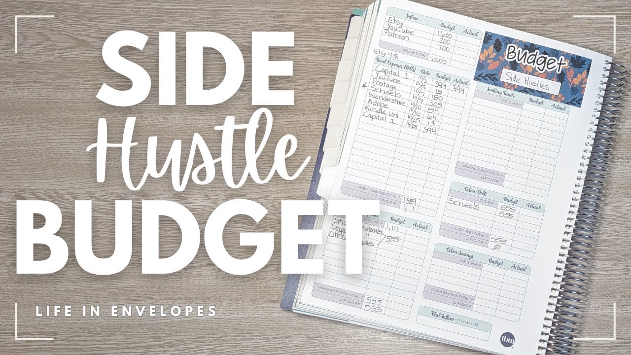 NEW Side Hustle Budget / Setting Up My Budget for October / Etsy Shop / YouTube Channel / Patreon