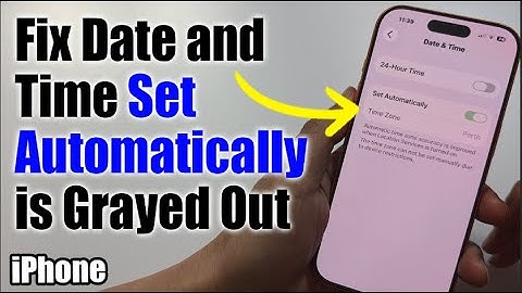 Fix Datum en tijd automatisch ingesteld is grijs op iPhone