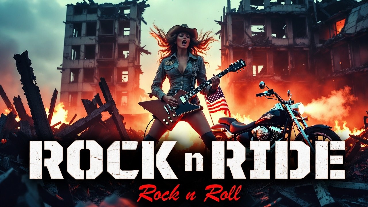 Best Music Rock N Roll 🎸 Rock N Ride 🔥 Iron Horses | American Rebel Highway 🇺🇸
