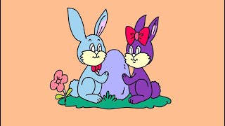 🐰 Coloring Cute Easter Bunnies | Relaxing Coloring Book for Kids 🎨
