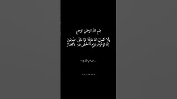 ولا تحسبن الله غافلا عما يعمل الظالمون | سورة إبراهيم الآية رقم ٤٢ | المرحوم الشيخ محمد المنشاوي