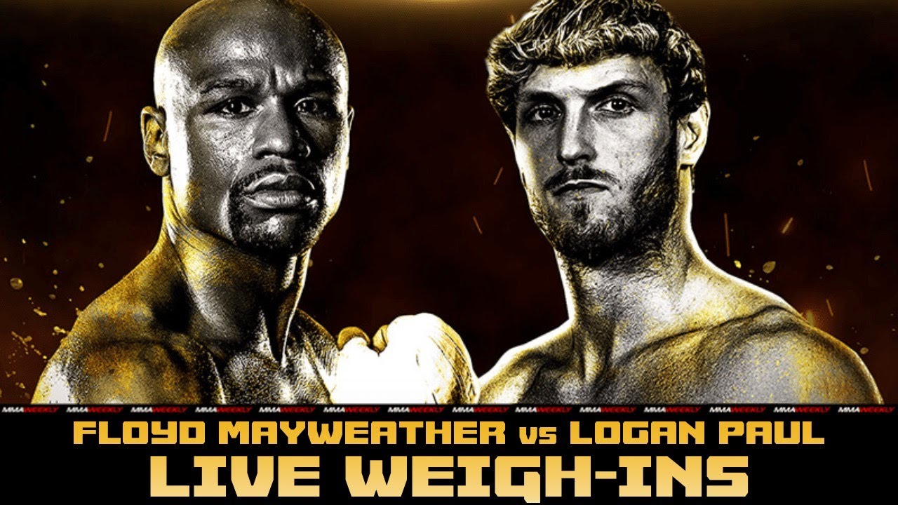 Floyd Mayweather vs Logan Paul Weigh-Ins LIVE
