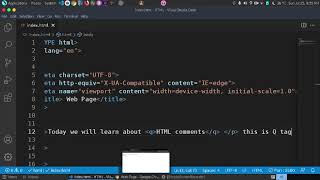 HTML Comments and Q tags