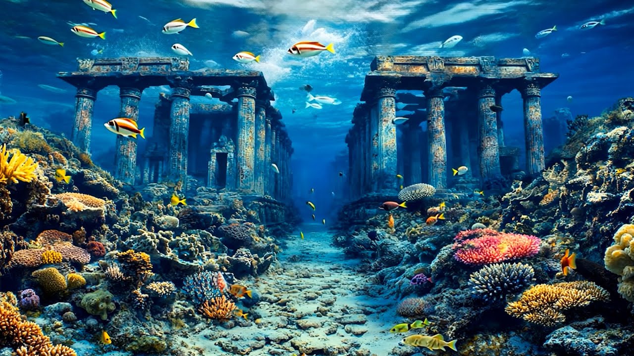 Tranquil Deep Sea | Underwater Sounds | ASMR for Focus | Coral Reefs & Mysterious Undersea Ruins