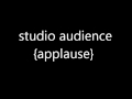 Studio audience applause sound fx