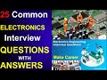 Top 25 basic electronics interview questions with answers  electronics engineering interview  