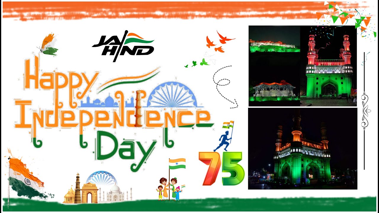 75th  Independance Day I Is Grandly Celebrating I In our Hyderabad I With Our I National Flag Colour
