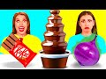 チョコレートファウンテンチャレンジ | 壮大なフードバトル BaRaFun Challenge
