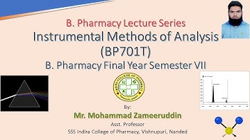 UV-Visible Spectroscopy: Part 1 Introduction