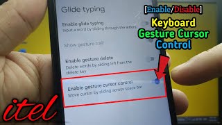 How to enable or disable keyboard gesture cursor control on itel S15 | Gboard screenshot 5