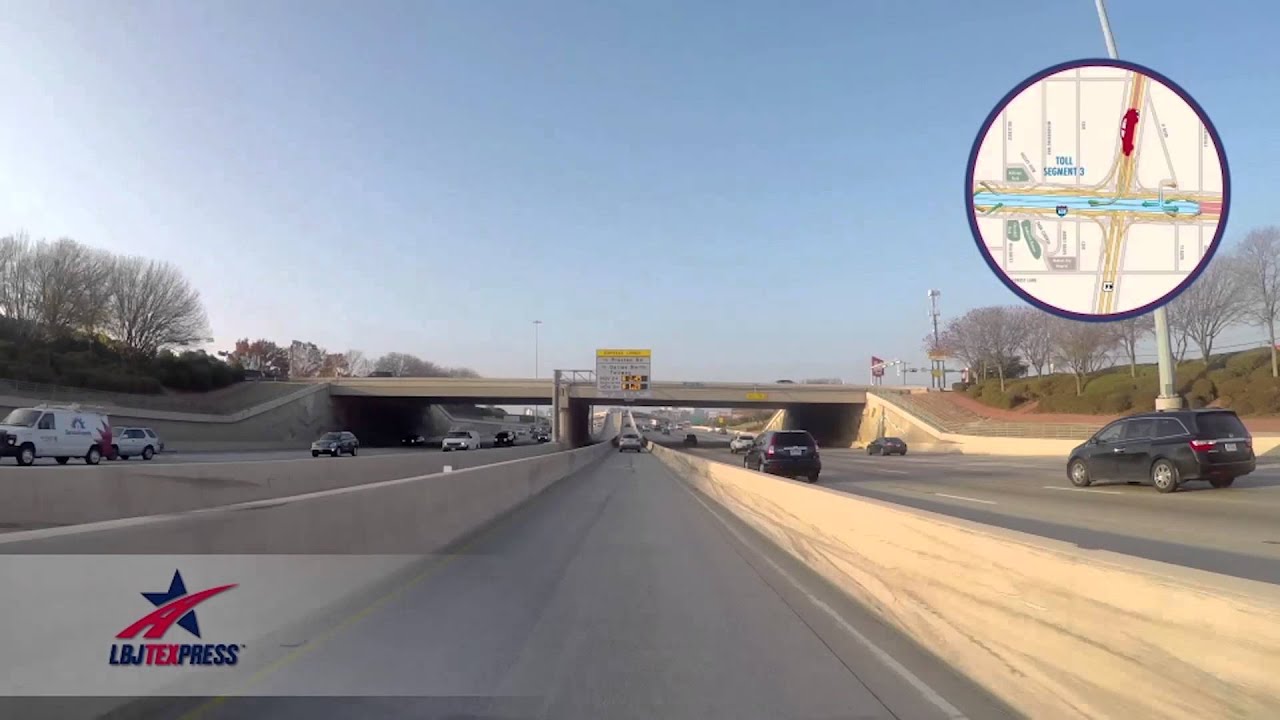 LBJ TEXpress Lanes | US 75 HOV Entrance, I-635 WB - YouTube