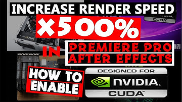 How to Increase Render Speed x500% | How to enable CUDA for Premiere Pro & After Effects-2015