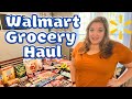 Walmart grocery haul with prices 