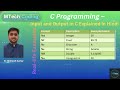 8. Input and Output in C Language | scanf and printf Explained in Hindi with Examples