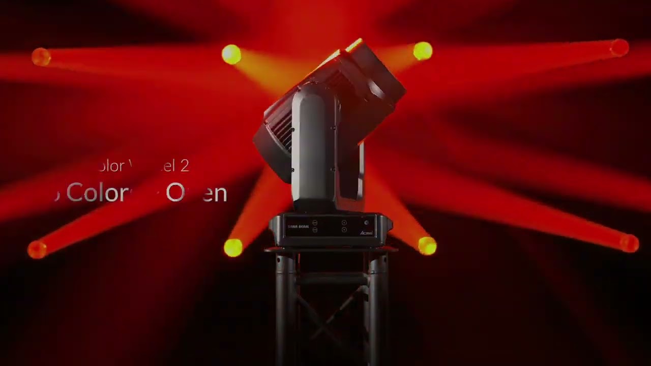 ACME LEDビーム型ムービングライト SANA BEAM (XA 300 BEAM IP)PR動画