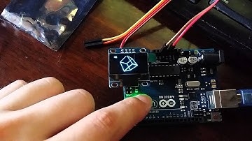 arduino uno + Monochrome 0.96 128x64 OLED graphic display (test 1)