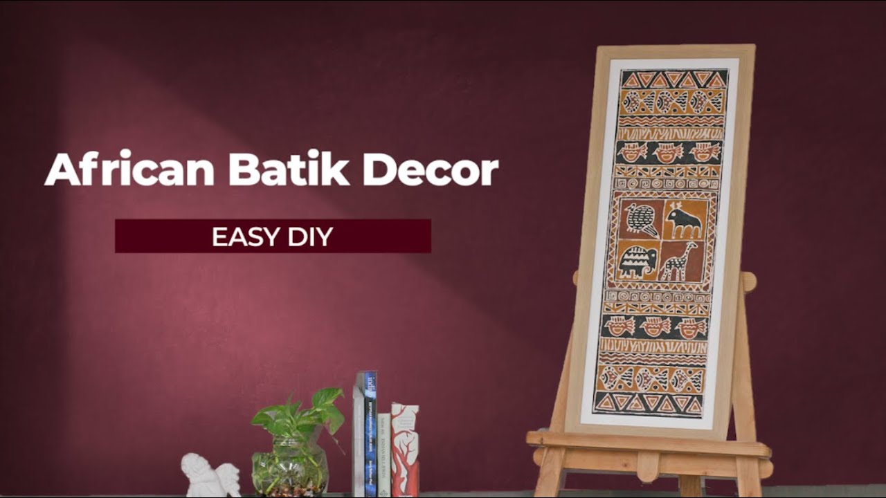 DIY African Batik Art YouTube