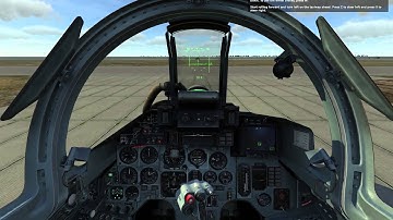 DCS SU-27 Start Up, Taxi and Takeoff Training