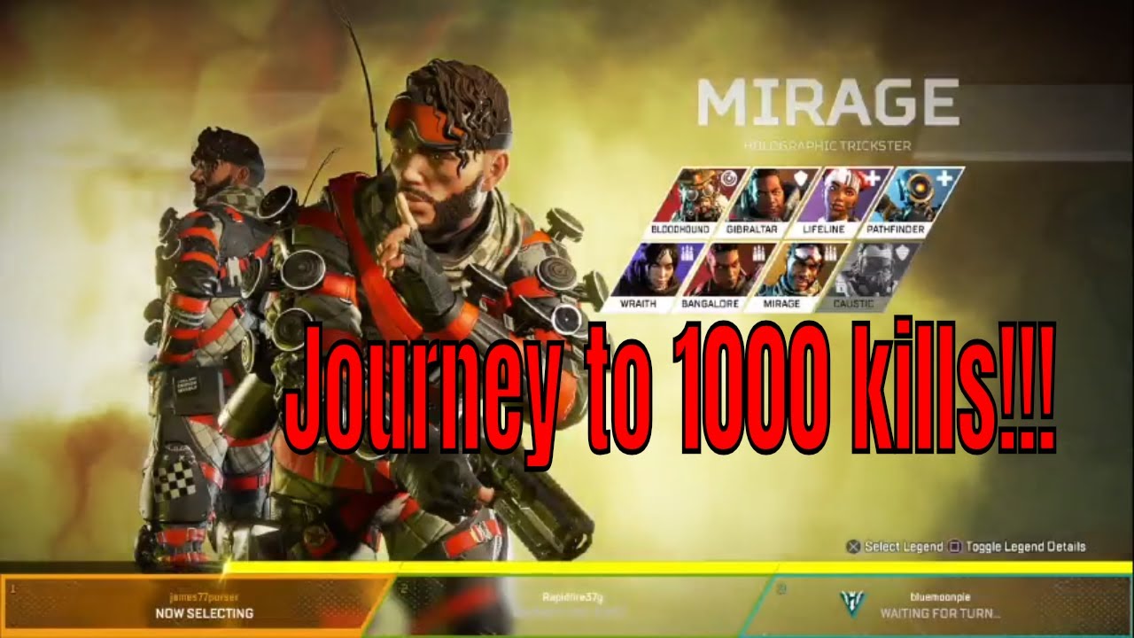 Apex legends | Journey to 1000 kills (PS4)