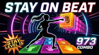 Information STAY ON BEAT #15 - HIGH QUALITY Immersive Interactive Warm Up - Full Body Continuous Workout🔥NEW Guide