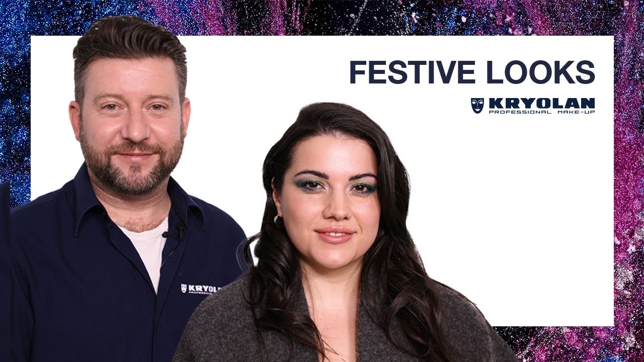 Festive Glitter Make-up Tutorial With Kryolan | New Year's Eve Look