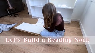 DIY Reading Nook with Billy Bookcases | Custom Built-In Shelving Hack
