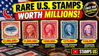 RARE U.S. STAMPS WORTH MILLIONS! 💰 Check Your Collection Before You Sell! | Stamps us