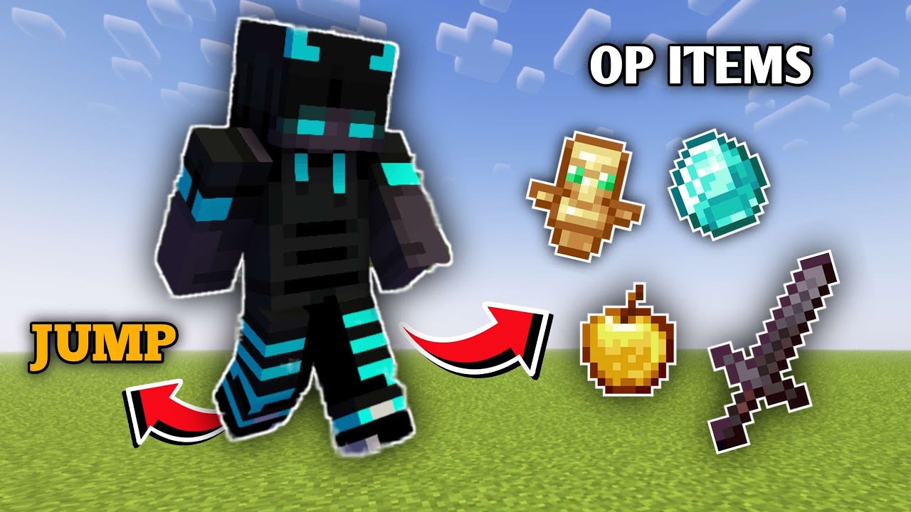 MINECRAFT BUT JUMPING GIVES YOU OP ITEMS - YouTube