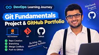 Git Fundamentals Project on AWS EC2 | Branching, Merge Conflicts & GitHub Portfolio