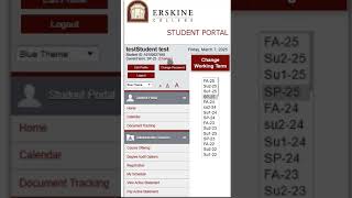 How to Change the Term to FA25 | Student Portal