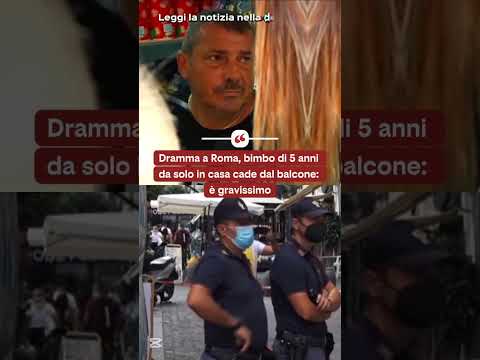 Video Dramma a Roma, bimbo di 5 anni da solo in casa cade dal balcone: è gravissimo