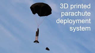3D printed parachute deployment system for water rockets