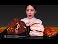 🍩Chocolate choux cake😋초코슈케이크 산을 만들었써요!!😍 [Chocolate choux cake, Tiramisu cream bread] Mukbang