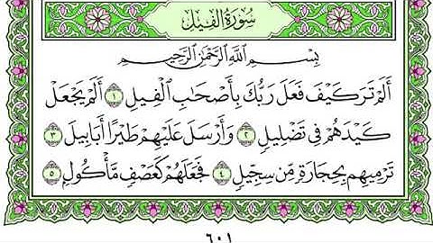 105/ تلاوة الشيخ ناصر القطامي سورة الفيل.