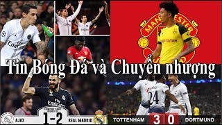 Tin bóng đá | Chuyển nhượng | 14/02/2019 | Tăng tỷ lệ MU mua Sancho, Zidane thay Sarri, Real thắng