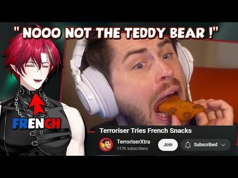 French VTuber reacts to Terroriser Tries French Snacks