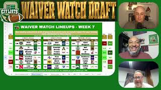 Waiver Watch Draft | Week 8 2026 | College Fantasy Football