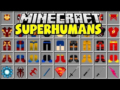 SUPERHERO-MINECRAFT-MOD-|-The-Flash,-Wolverine,-Super