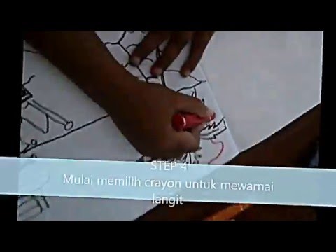 Izarnazar Cara Mewarnai Gambar Pantai Dengan Crayon