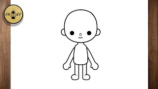 How to draw toca boca Body easy step by step screenshot 5