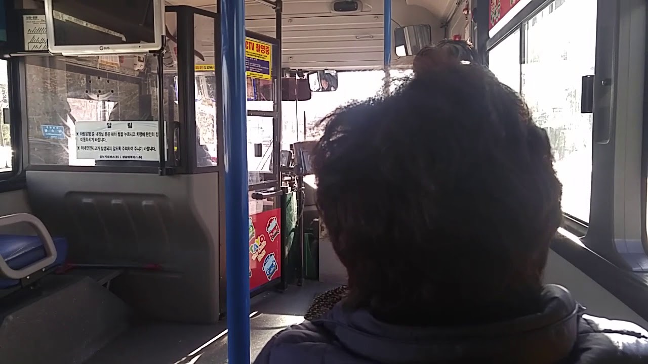 20171211 성남시내버스 55번버스 운행영상[성남시청~야탑2동주민센터.차병원]