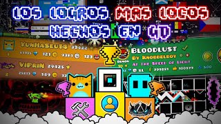 Los logros MÁS LOCOS hechos en Geometry Dash